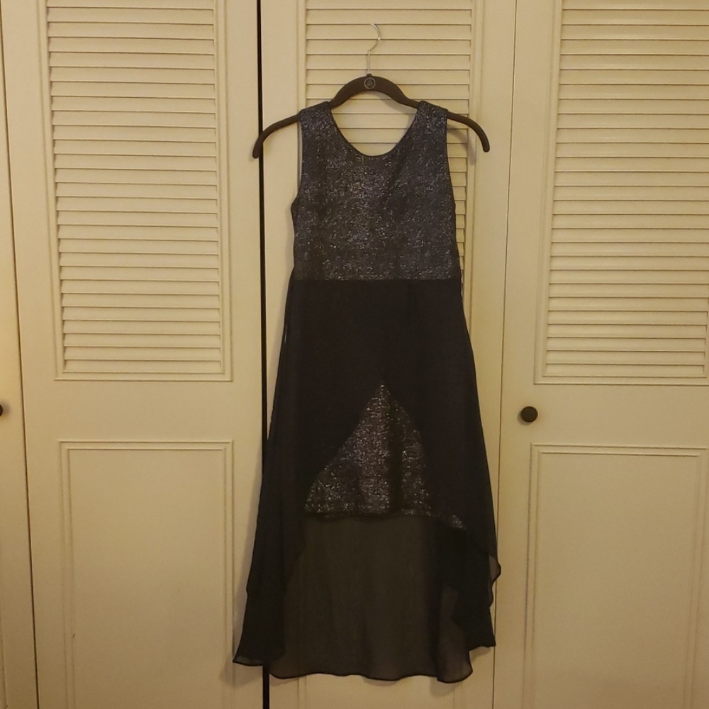 Tween diva navy shimmer dress